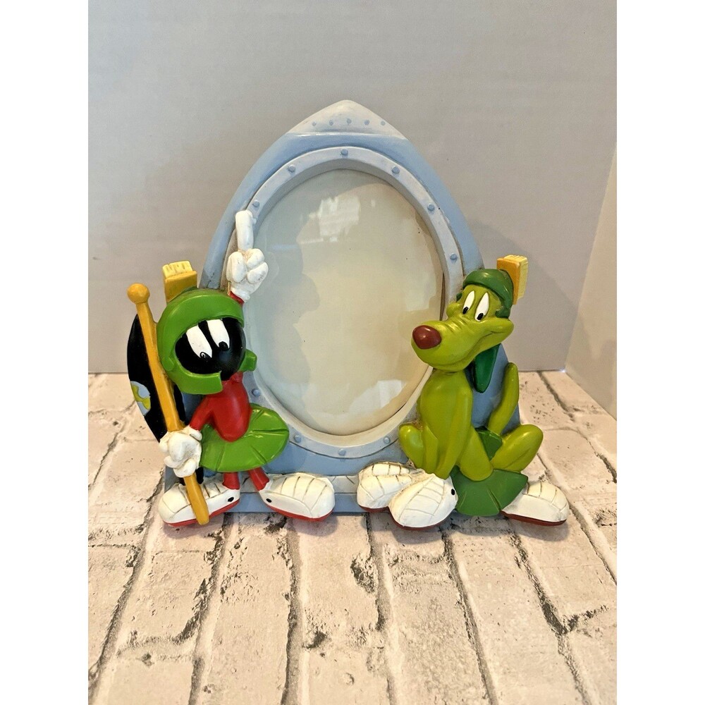 Vintage MARVIN THE MARTIAN & K-9 PICTURE FRAME--Warner Bros Looney Tunes 1995